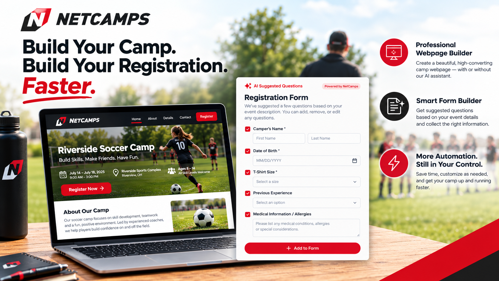 Build a Better Camp Registration Experience with NetCamps’ New Webpage & Form Tools
